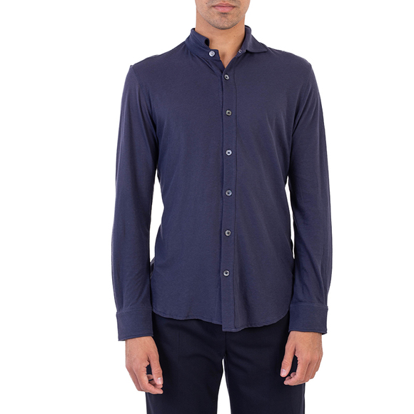 Eleventy Shirt Men size S Dark Blue - Picture 1 of 5